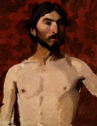Levensstudie - bebaarde man, 1880s